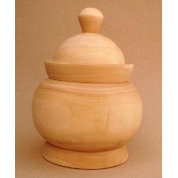 Кухня. Горшочек с крышкой h-15 см.(под роспись) арт.7724