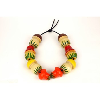 Бусы "Грибы" 8 шт. (РНИ) Р-45/919