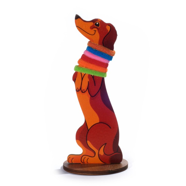 Подставка для резиночек "Такса" арт 8254 /60