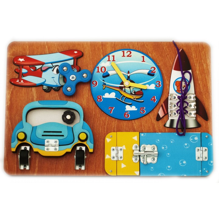 BusyBoard. Развивающая доска №10 "Транспорт" арт.8269 /10