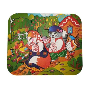 Деревянный пазл "Кот, Петух и Лиса" 12 дет. арт.8304 /30