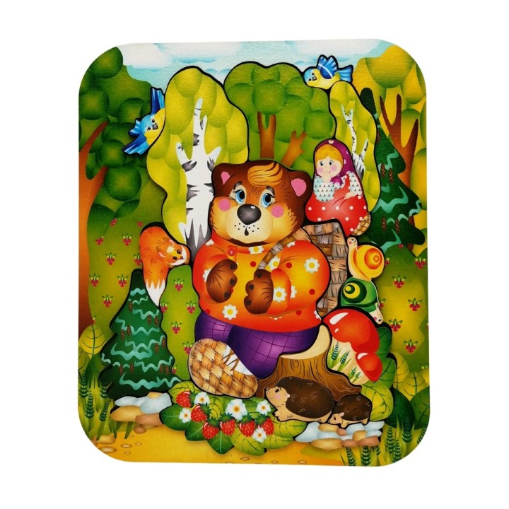 Деревянный пазл "Маша и Медведь" 19 дет. арт 8287/30