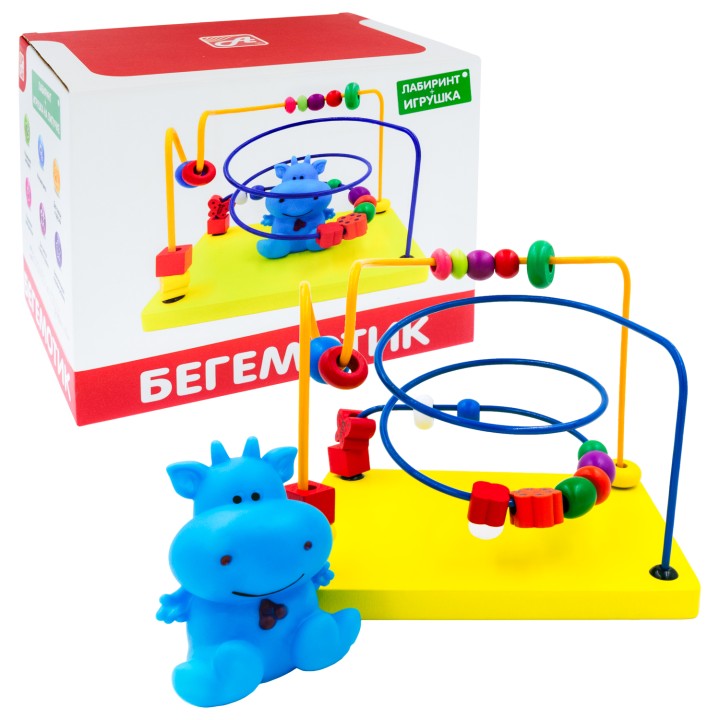РДИ Д1024а Лабиринт с игрушкой "Бегемотик" /20