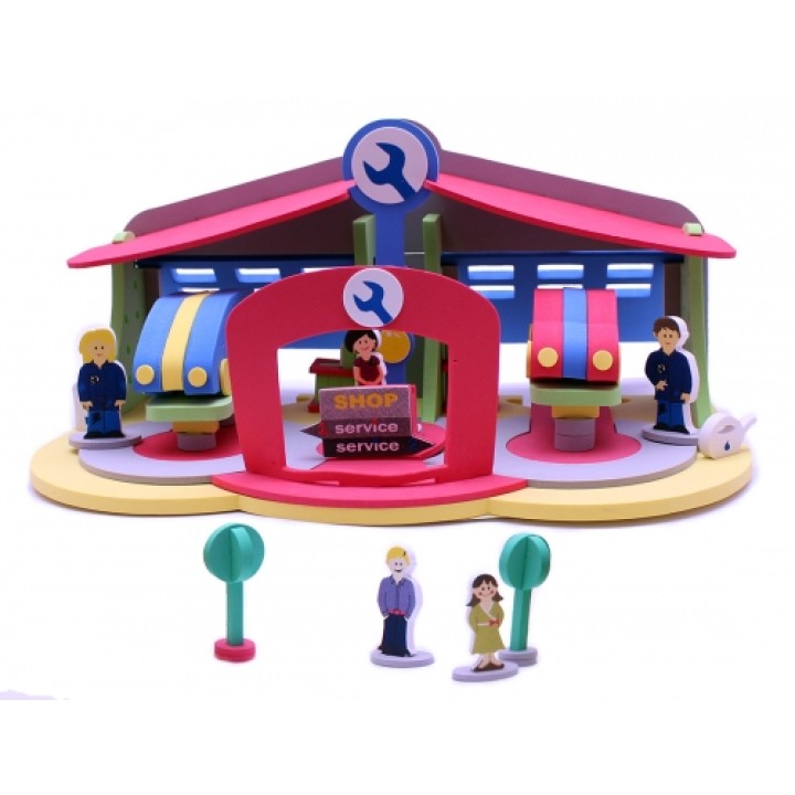 Мягкий конструктор MD-7087 "Автосервис"