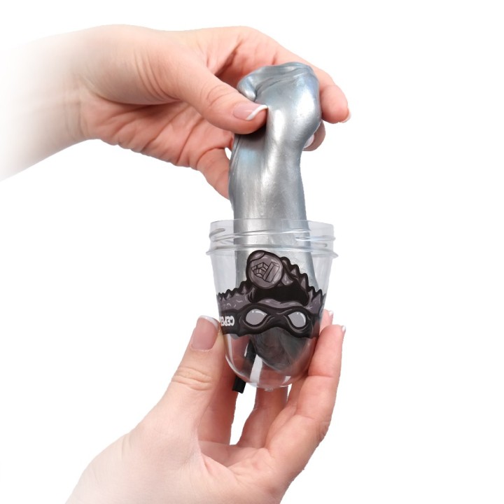 Игрушка ТМ "Slime "Ninja" арт.S130-10 "Серебряный" 130 г. "боится холода"