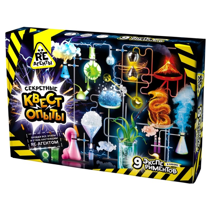 Набор для проведения опытов "Re-Агенты. Секретная квест-лаборатория" модели арт.EX066Т
