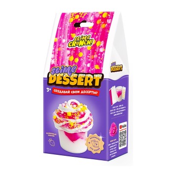 Игрушка ТМ "Slime" Слайм десерт мини "Малиновый чизкейк" 180 г арт.S130-63