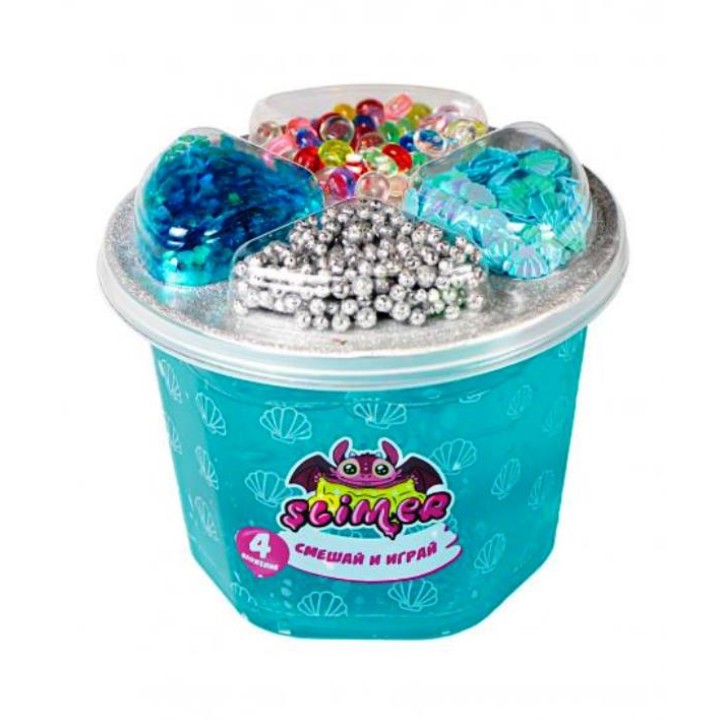 Игрушка ТМ "Slimer" Набор из пластичных масс "Морской" 250 мл арт. SR003