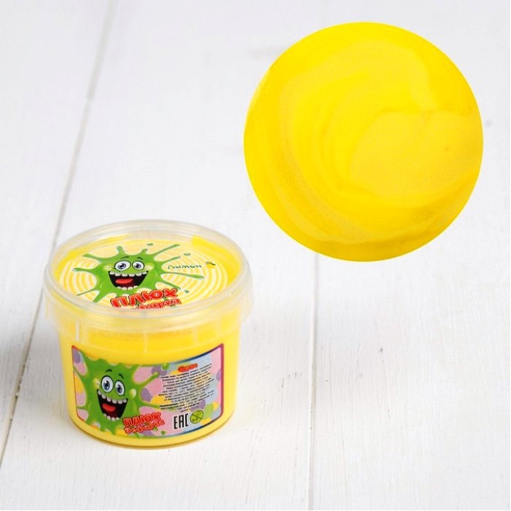 Слайм Плюх "Зефирка Лимон", 120 гр.