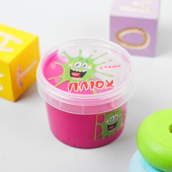 "Слайм Плюх" 7118FUBA 90g контейнер, фуксия