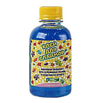 Клей для слаймов, 200 мл голубой /50