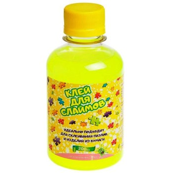 Клей для слаймов, 200 мл желтый