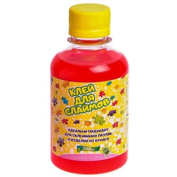 Клей для слаймов, 200 мл красный