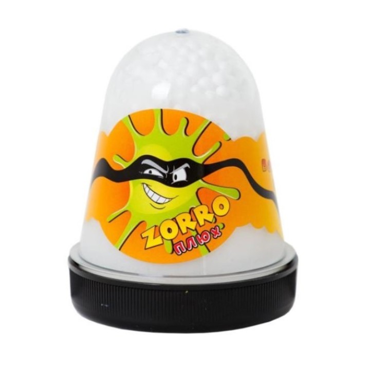 Слайм Плюх "ZORRO" перламутровый с шариками, жемчуг, 130 г /24