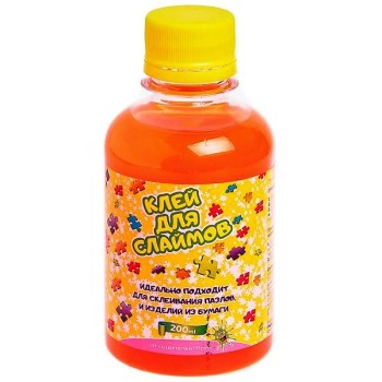 Клей для слаймов, 200 мл оранжевый