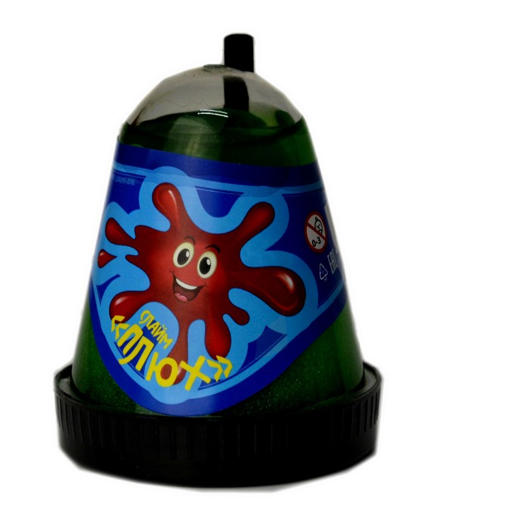 Слайм "Плюх" зеленый перламутровый/12 арт.S130-40