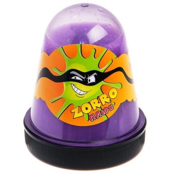 Слайм Плюх "ZORRO" перламутровый фиолетовый, 130 г / 24