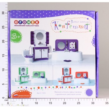 Огонек. Конфетти "Ванная комната" зеленая/сиреневая арт.С-1333/С-1583 /3