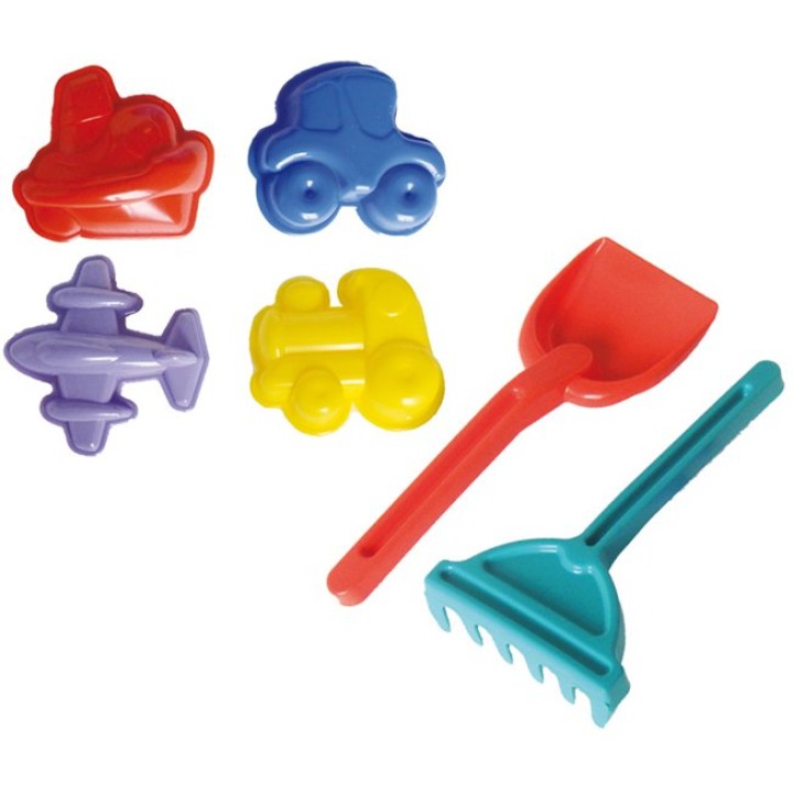 Совтехстром.Песочный набор (формочки, совок, грабли) арт.У456