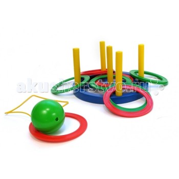 Пластмастер. Игра "2 в1"(кольцеброс+поймай шарик) арт.40010 /40