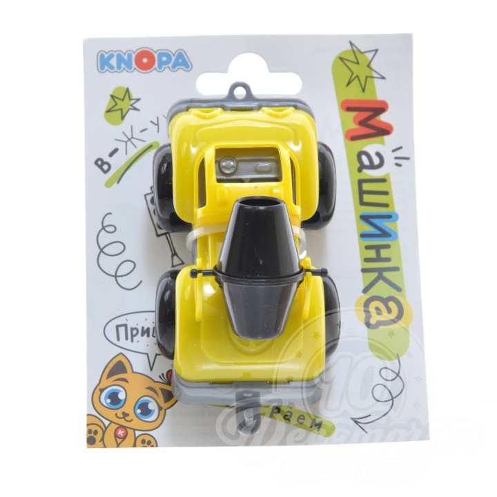 KNOPA. Машинка бетономешалка "Вжух на стройке" 10 см арт.86216 /15 (Пластмастер)