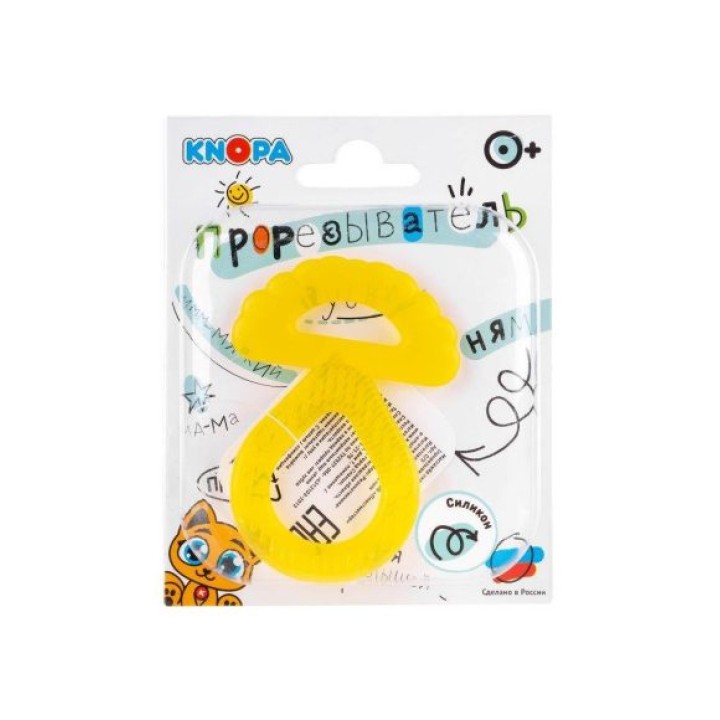 KNOPA. Массажер силиконовый для десен (прорезыватель зубной) "Грибочек" С/3 /20 (Пластмастер)