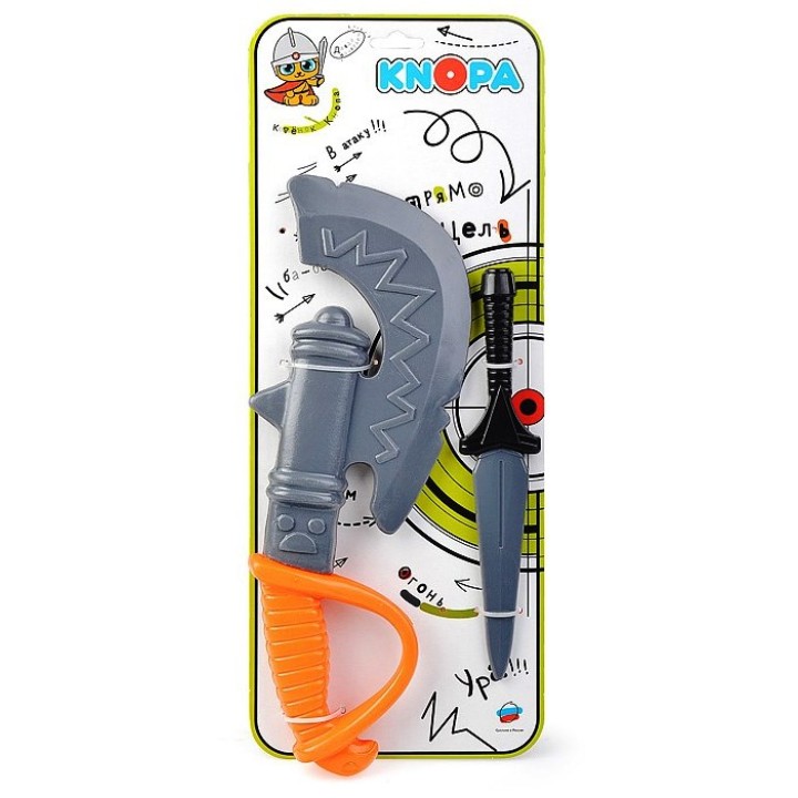 KNOPA. Набор оружия "Пират" кинжал, секира арт.87046 /15 (Пластмастер)