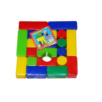 Юг-пласт. Конструктор "Строитель мини" 20 дет. арт.9014