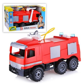 Lena 2058 Пожарная машина "Mercedes" 65 см в подар. упаковке (каталка)