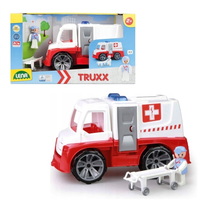 Lena 4456 Машина скорой помощи с аксессуарами 34 см в открытой упаков