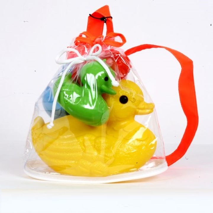 Росигрушка.Набор для купания в рюкзаке "Утка и 3 утенка" арт.5009 /23