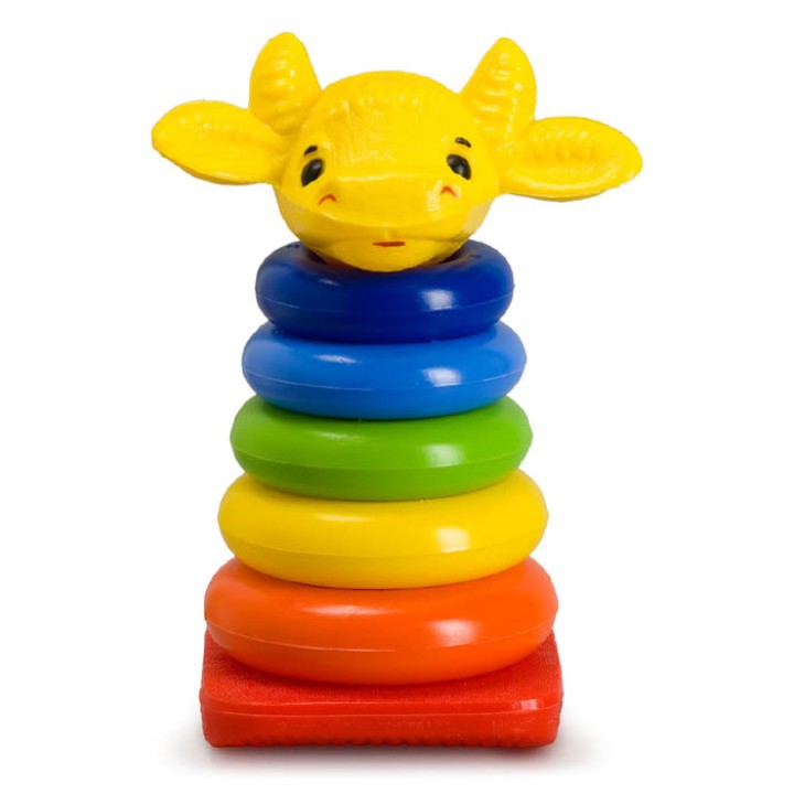 Росигрушка.Пирамида-качалка "Бычок" арт.9343/9238 /18