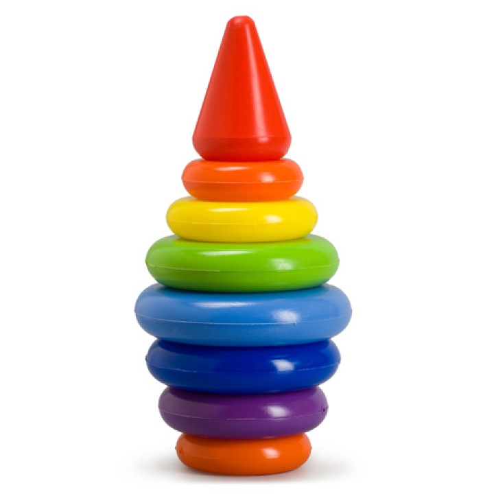 Росигрушка.Пирамида "Бочонок" 23 см. 9 дет. арт.9230 /24