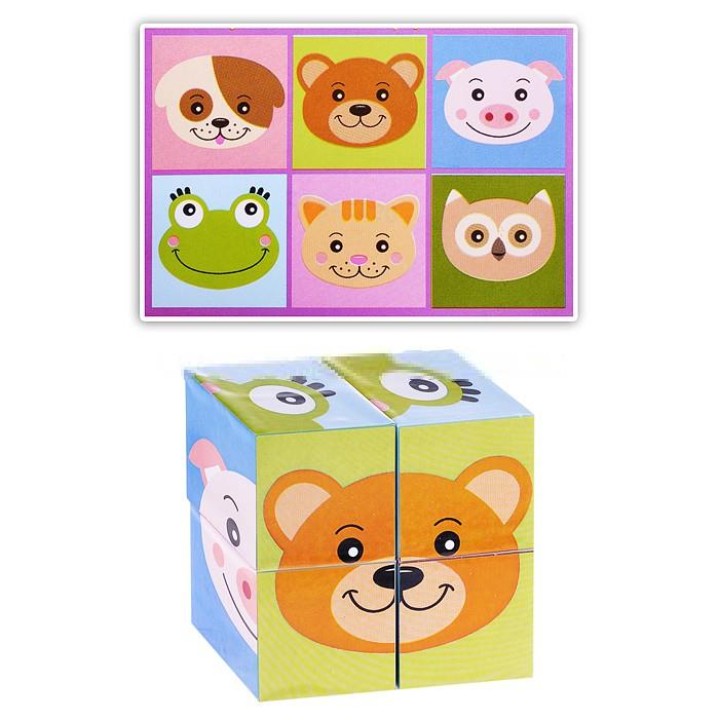 Стеллар. Кубики арт.00864 "Забавные мордочки" /48