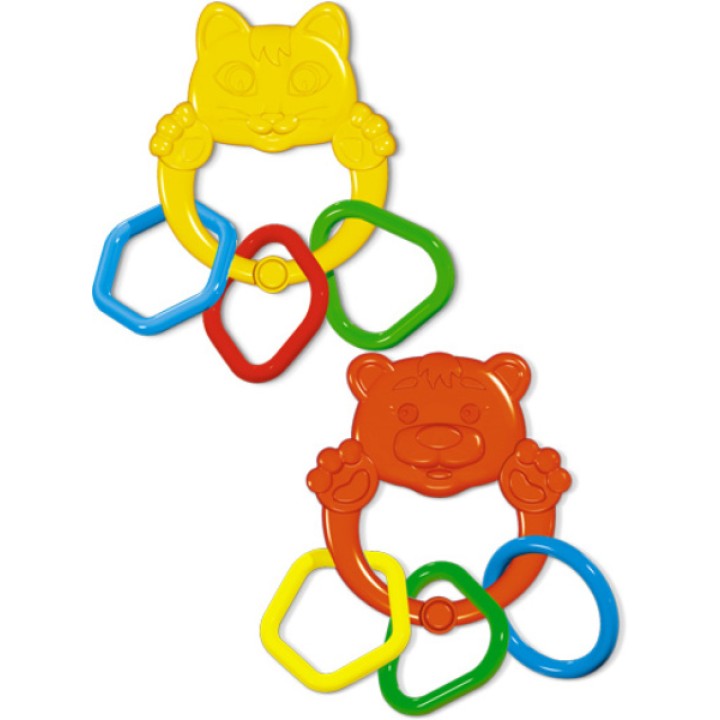 Стеллар. Прорезыватель арт.01570 "Котенок и Медвежонок" /60