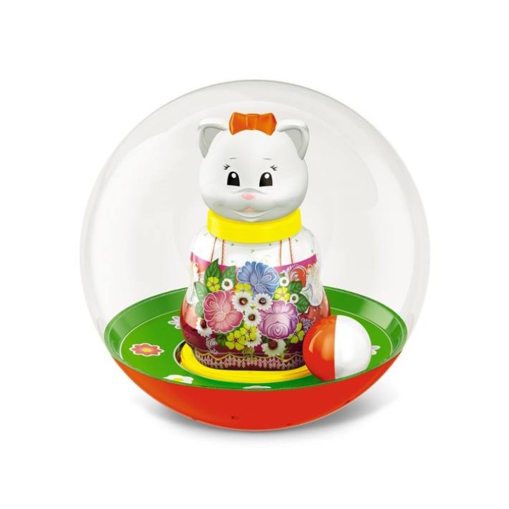 Стеллар. Неваляшка шар арт.01710 "Кошечка" /4