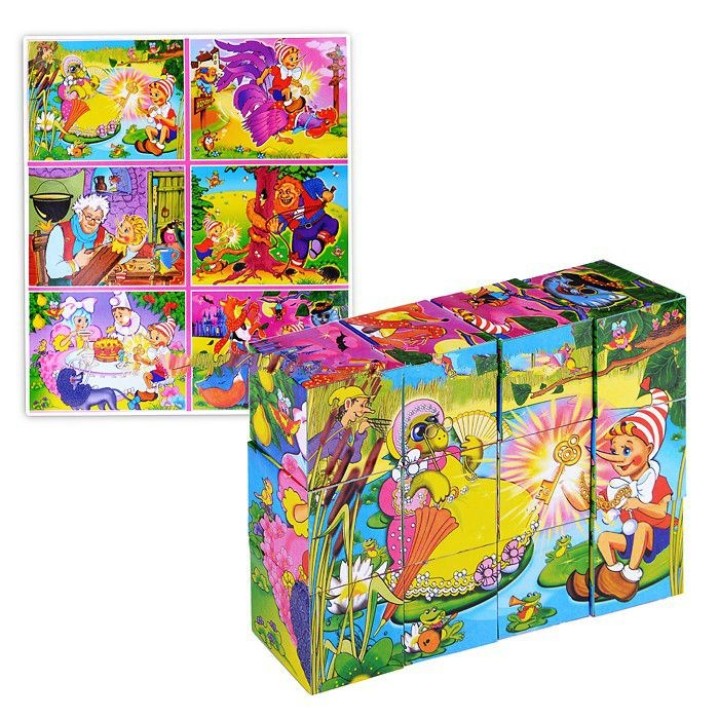 Стеллар. Кубики арт.00810 в картинках 10 "Буратино"