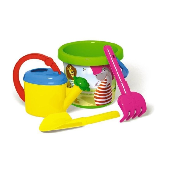 Стеллар. Песочный набор № 133 (ведро 1,4 л термо, лопатка 19см, грабли 19см, лейка 0,5 л) арт.01833