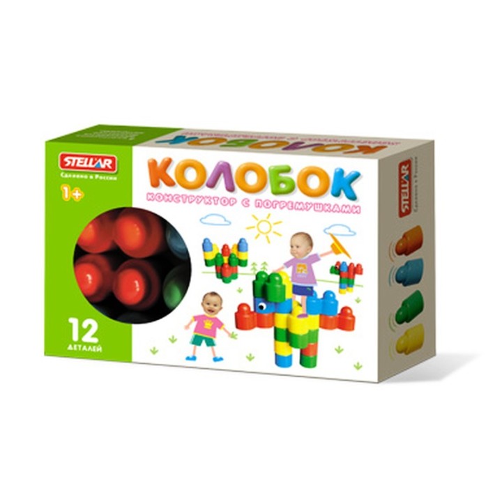 Стеллар. Конструктор арт.03002 "Колобок" 12 дет. (коробка) /10