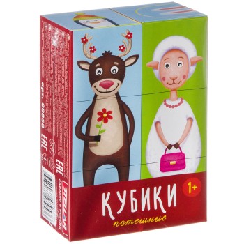 Стеллар. Кубики арт.00858 "Потешные" из 6-ти штук /32