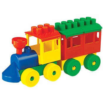 Полесье. Конструктор "Паровозик" 1 вагон арт.2037 /46