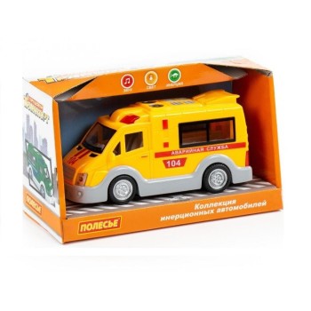 Полесье. Автомобиль инерционный "Аварийная служба" свет, звук (в коробке) арт.79695 /8