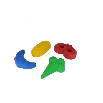 Полесье. Формочки "Мороженое,пирожок,крендель,рогалик" арт.39316 /12