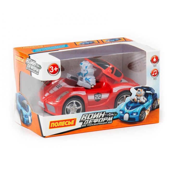 Полесье. Автомобиль инерционный "Воин Деформ №2" свет, звук (в коробке) арт.79527