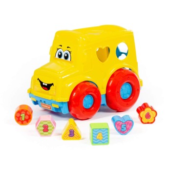 Полесье. Игрушка развивающая "Автобус" (в сеточке) арт.87980 /12