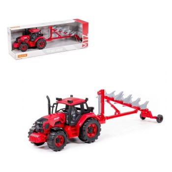 Полесье. Трактор "Belarus" с плугом арт.91338