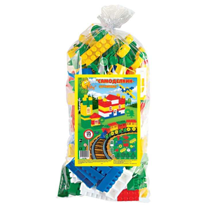 Полесье. Конструктор "Строитель" 175 эл. Гигант арт.0569/6 (в пакете)