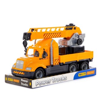 Полесье. Авто "Майк" автокран с поворотной платформой (в лотке) арт.58515 /1