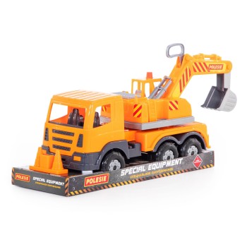 Полесье. Авто "Престиж" экскаватор (в лотке) арт.76540 /4