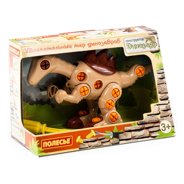 Полесье. Конструктор-динозавр "Велоцираптор" арт.76809 (36 элементов) (в коробке) /10